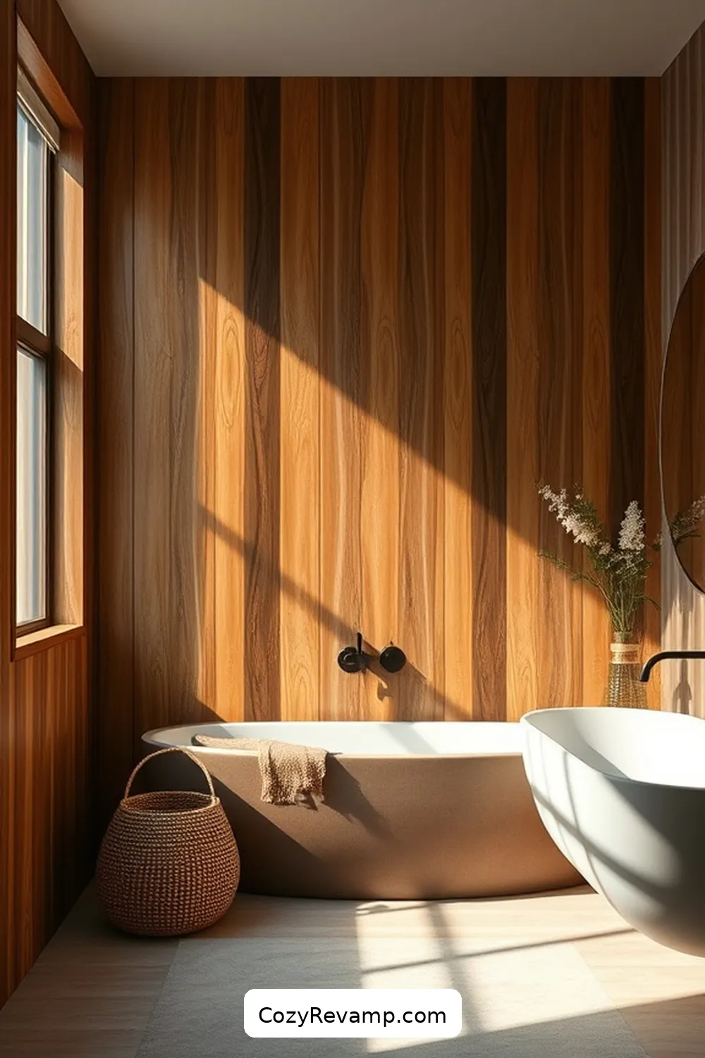 Bamboo Wall Panels for 18 Ways to Use Bamboo Material in Your Bohemian Bathroom