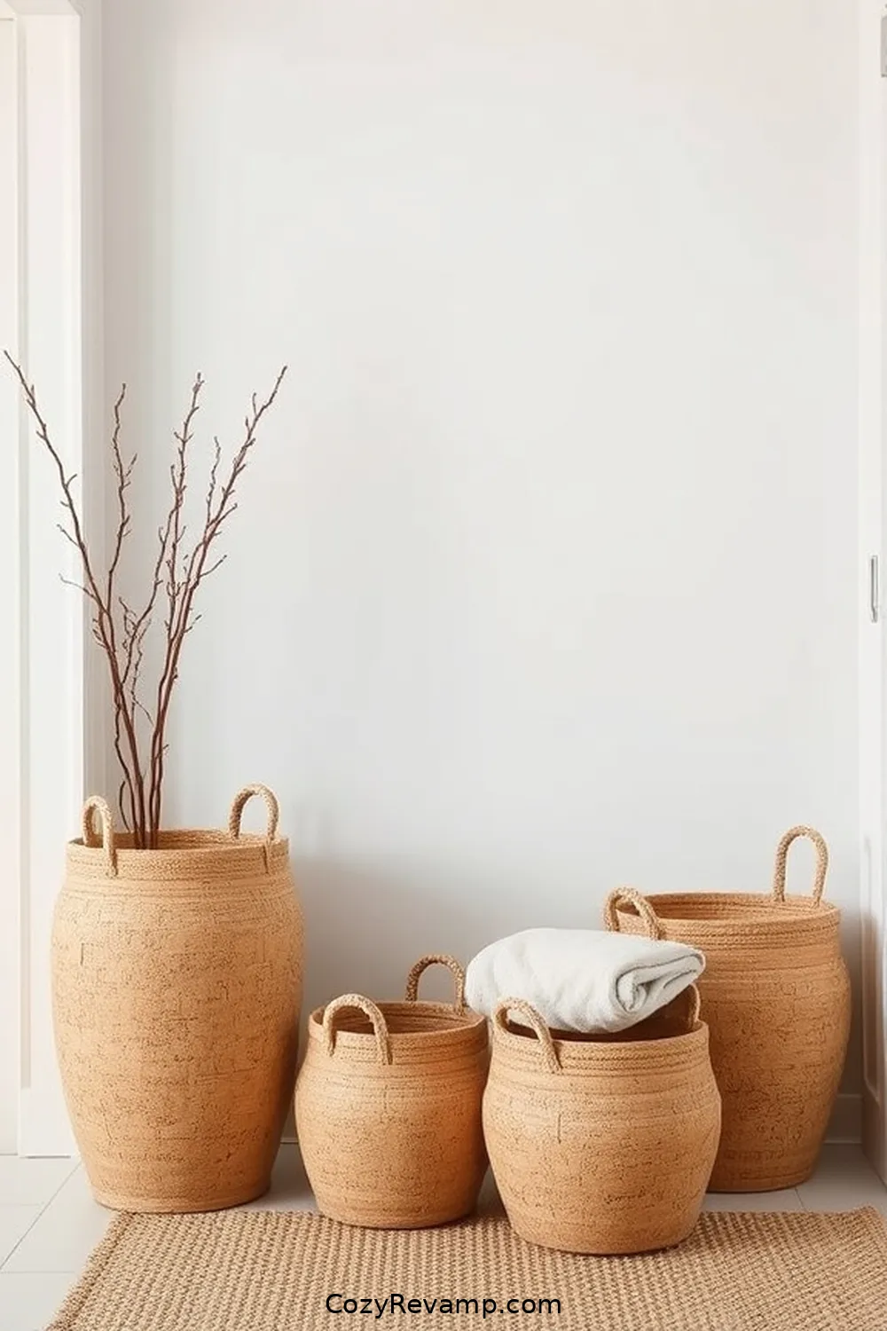 18 Ways to Use Cork Material for a Minimalist Entryway 6 Cork Baskets for Stylish Storage for 18 Ways to Use Cork Material for a Minimalist Entryway