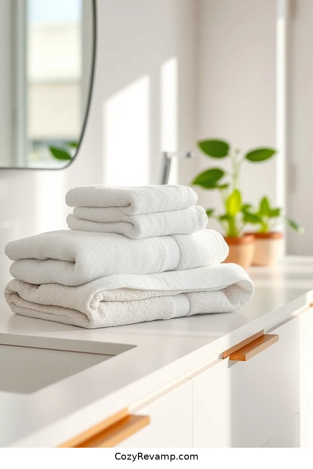 Organic Cotton Hand Towels for 18 Ways to Use Organic Cotton Material in Your Mid-Century Modern Bathroom