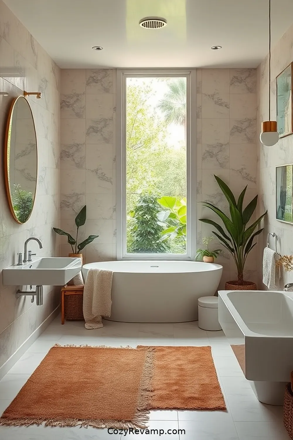 Organic Cotton Rugs for 18 Ways to Use Organic Cotton Material in Your Mid-Century Modern Bathroom