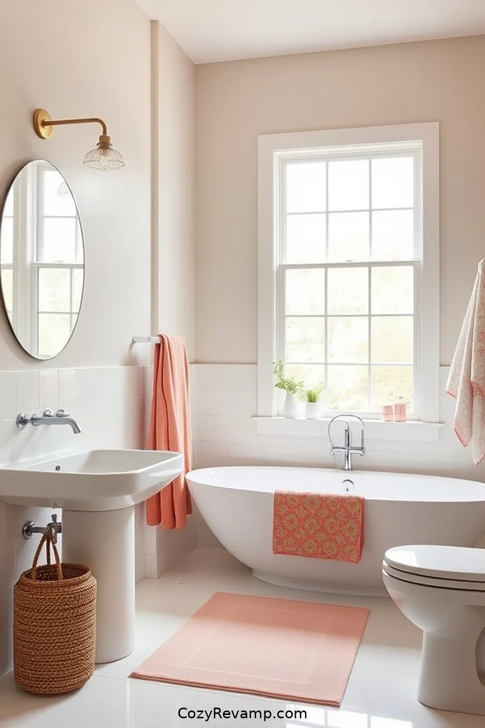 Organic Cotton Shower Caddies for 18 Ways to Use Organic Cotton Material in Your Mid-Century Modern Bathroom