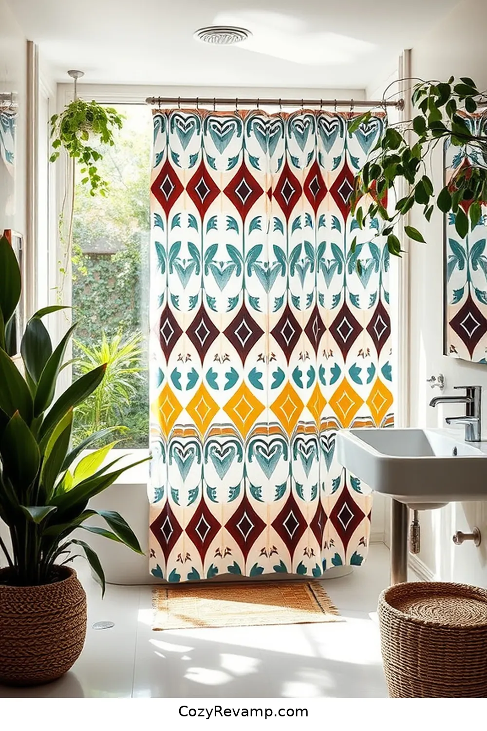 Organic Cotton Shower Curtains for 18 Ways to Use Organic Cotton Material in Your Mid-Century Modern Bathroom