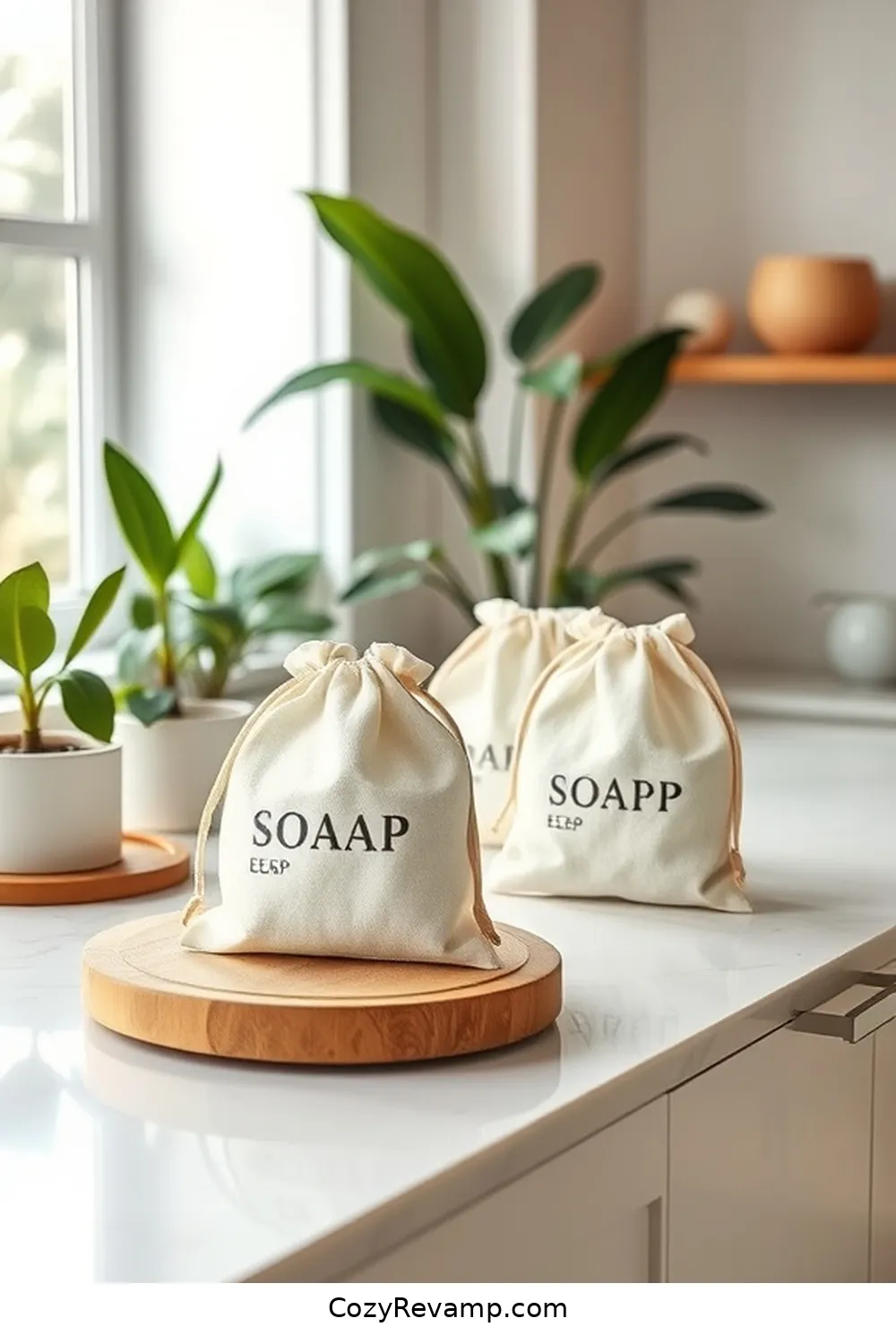 Organic Cotton Soap Bags for 18 Ways to Use Organic Cotton Material in Your Mid-Century Modern Bathroom
