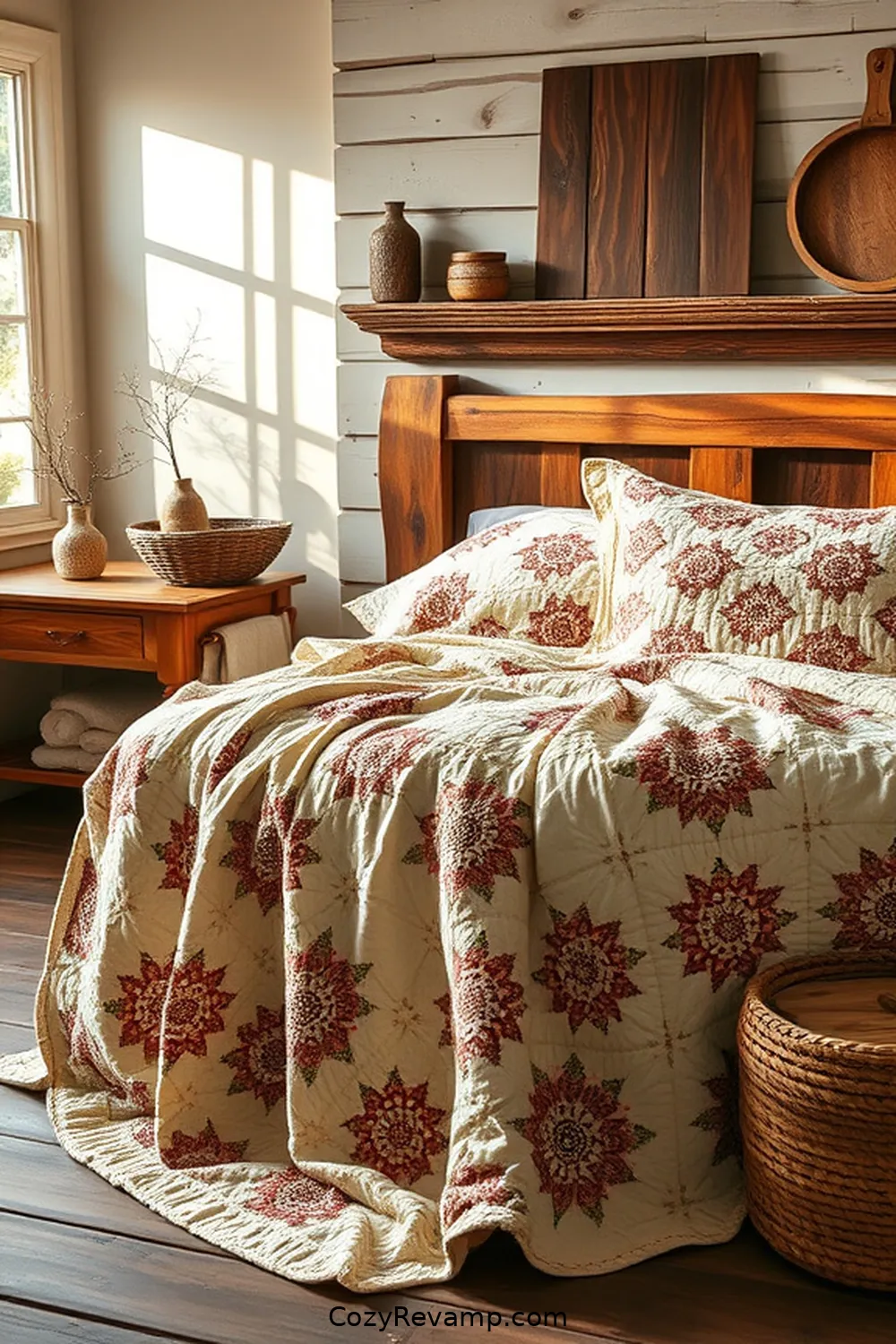 18 Ways to Use Organic Cotton Materials for a Rustic Bathroom 16 Vintage-Inspired Organic Cotton Quilt for 18 Ways to Use Organic Cotton Materials for a Rustic Bathroom
