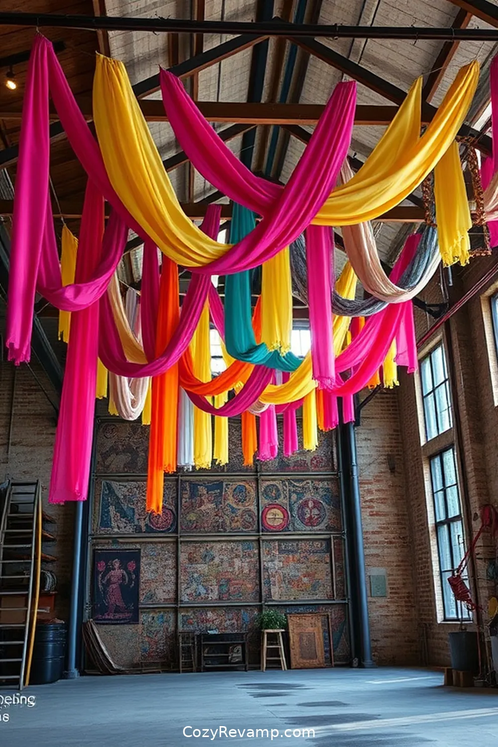 19 Creative Upcycled Fabric Ideas for Your Industrial Garage 4 DIY Fabric Garland for Decoration for 19 Creative Upcycled Fabric Ideas for Your Industrial Garage