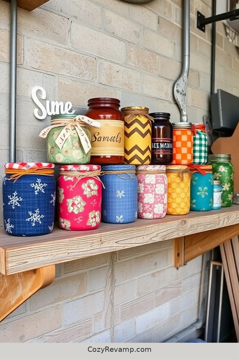 19 Creative Upcycled Fabric Ideas for Your Industrial Garage 19 Decorative Fabric Jars for 19 Creative Upcycled Fabric Ideas for Your Industrial Garage