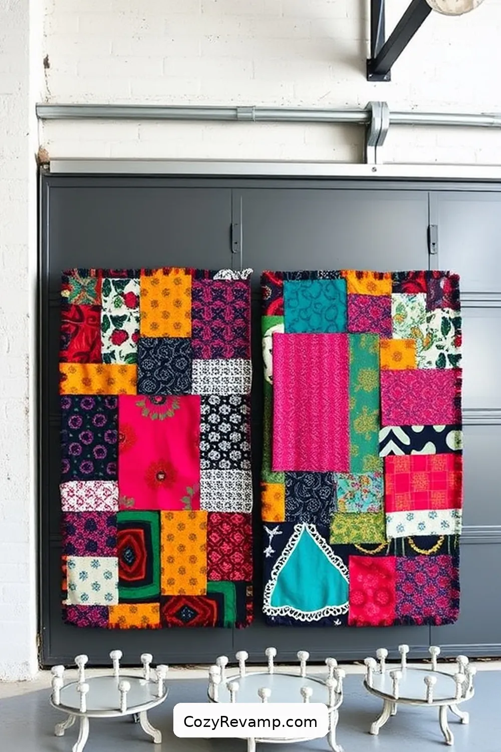 19 Creative Upcycled Fabric Ideas for Your Industrial Garage 14 Fabric Bulletin Boards for 19 Creative Upcycled Fabric Ideas for Your Industrial Garage