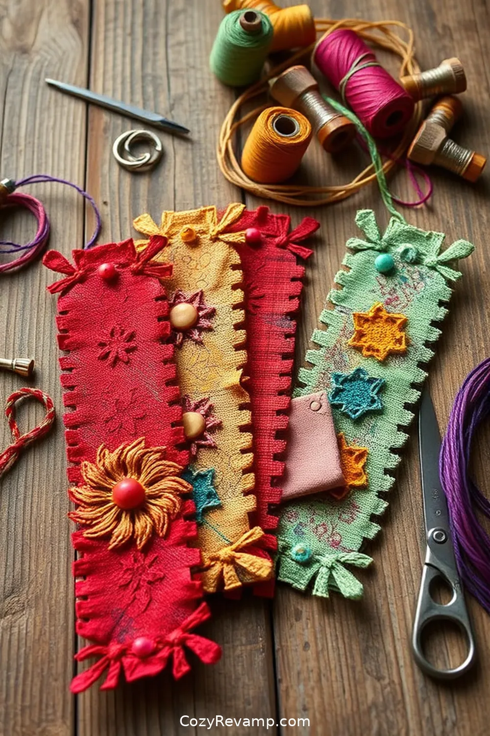 19 Creative Upcycled Fabric Ideas for Your Industrial Garage 20 Fabric Scrap Bookmarks for 19 Creative Upcycled Fabric Ideas for Your Industrial Garage
