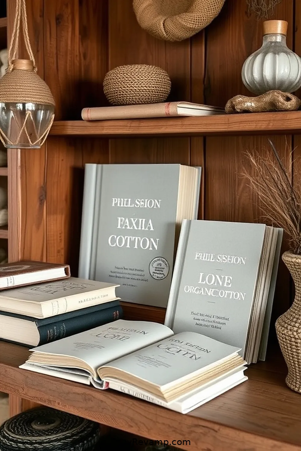 19 Essential Elements for a Rustic Library With Organic Cotton Material Decor 4 Eco-Friendly Book Covers for 19 Essential Elements for a Rustic Library With Organic Cotton Material Decor