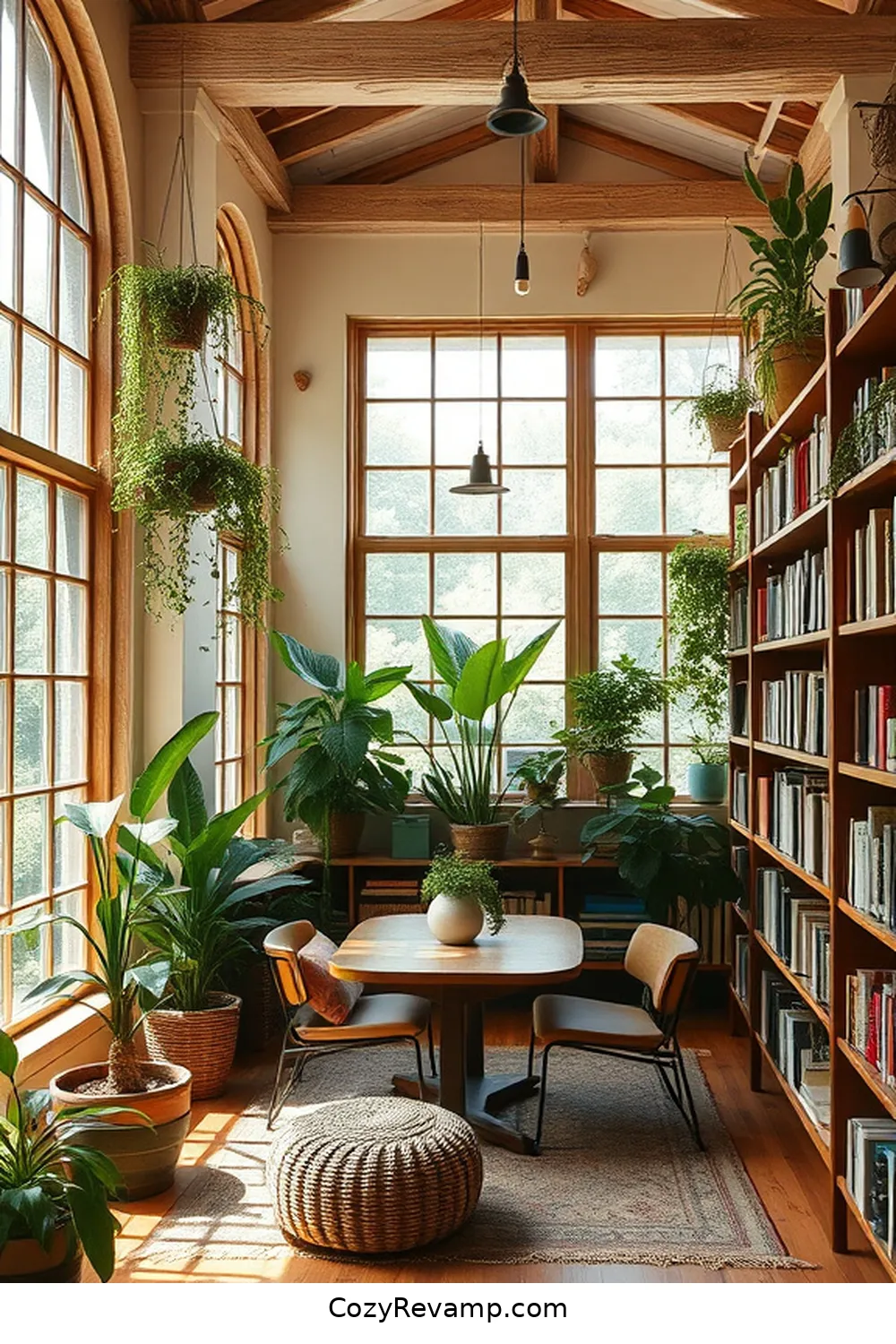 19 Essential Elements for a Rustic Library With Organic Cotton Material Decor 19 Indoor Plants for a Natural Touch for 19 Essential Elements for a Rustic Library With Organic Cotton Material Decor