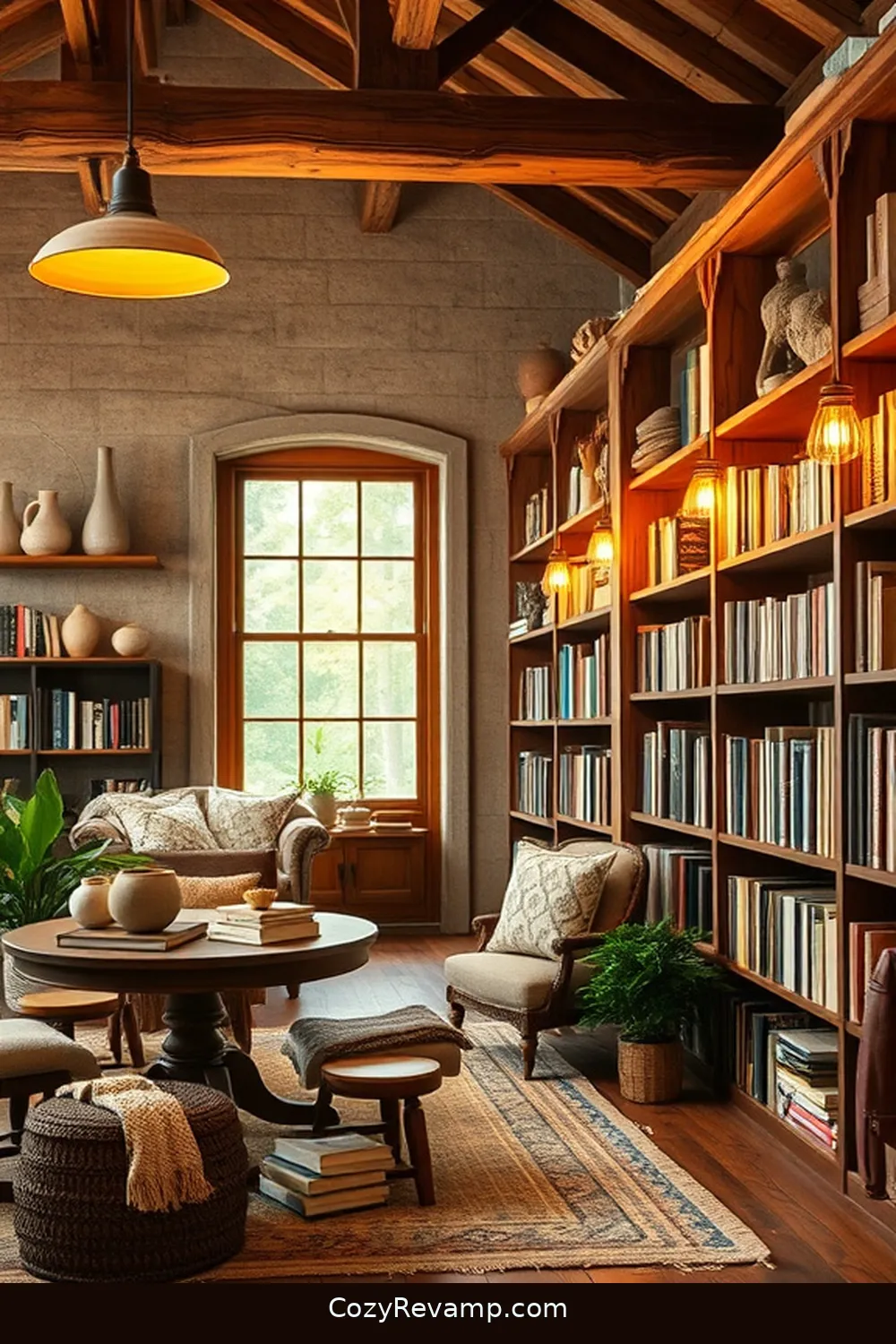 19 Essential Elements for a Rustic Library With Organic Cotton Material Decor 15 Sustainable Lighting Fixtures for 19 Essential Elements for a Rustic Library With Organic Cotton Material Decor