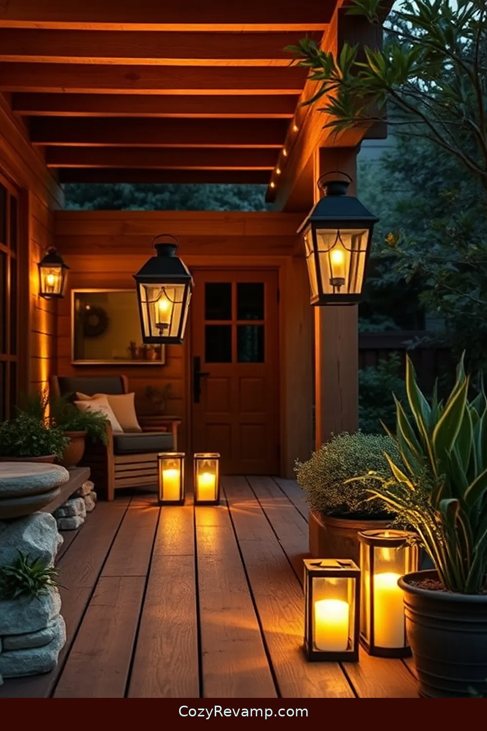 Solar Lanterns for 19 Essential Materials for Rustic Outdoor Patios With Solar-Powered Lights