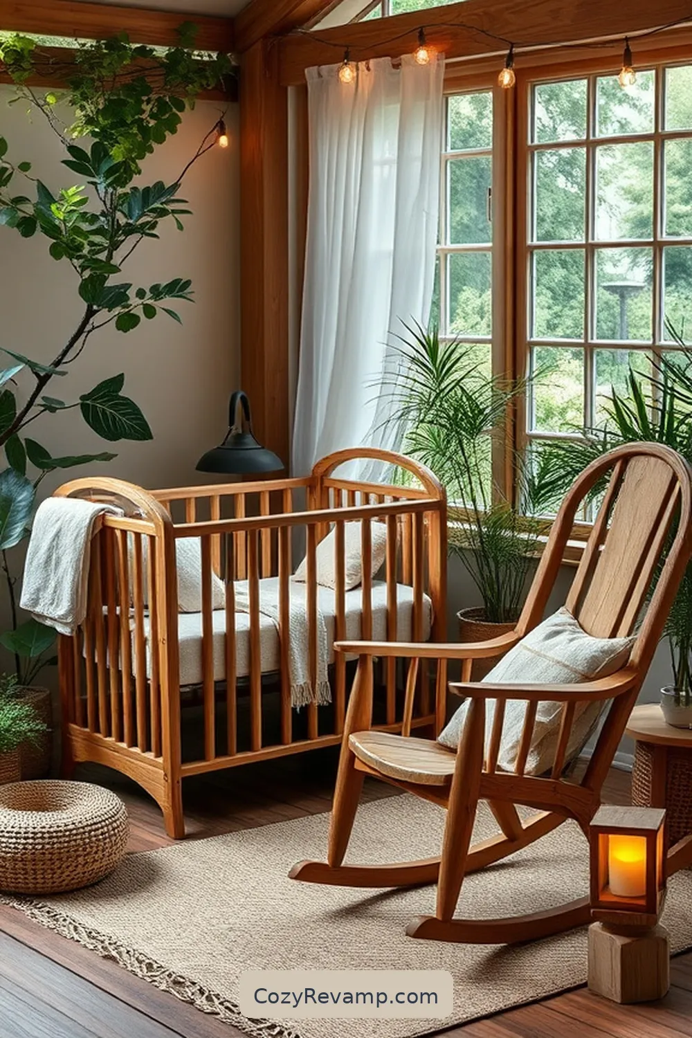 19 Essential Materials for a Rustic Nursery With Solar-Powered Lights 2 Natural Wood Furniture for 19 Essential Materials for a Rustic Nursery With Solar-Powered Lights