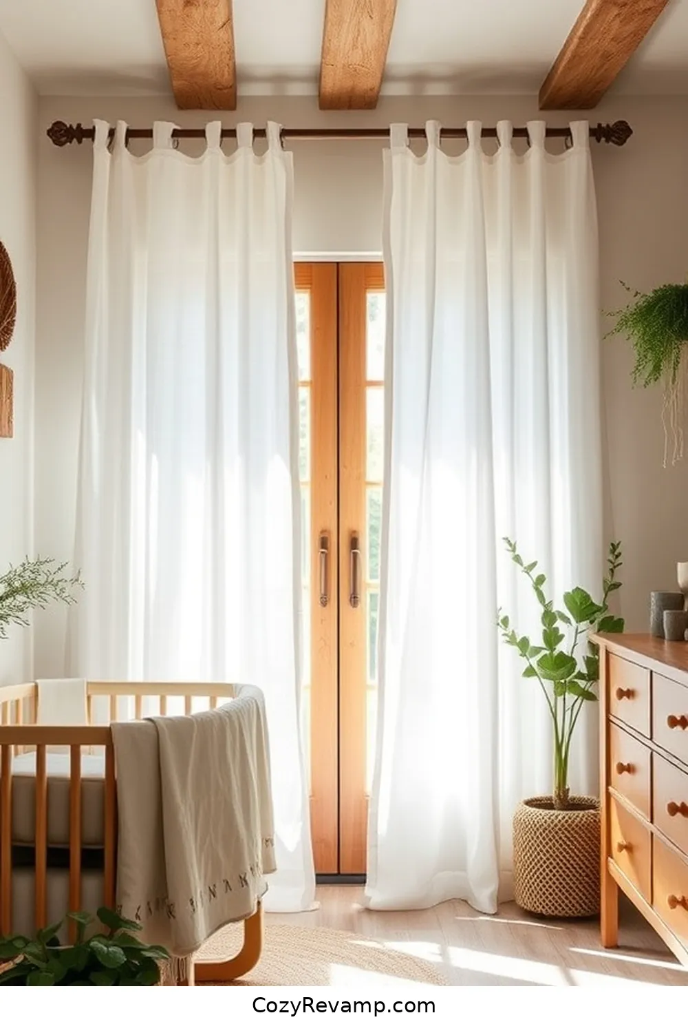 19 Essential Materials for a Rustic Nursery With Solar-Powered Lights 7 Soft Linen Curtains for 19 Essential Materials for a Rustic Nursery With Solar-Powered Lights