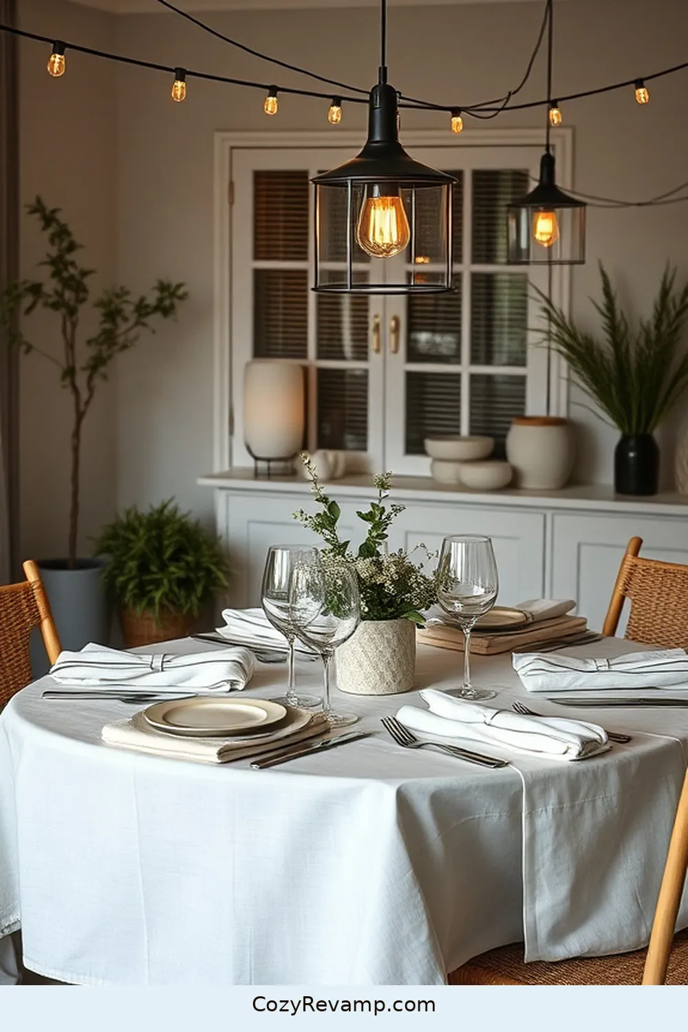 19 Essential Materials for a Scandinavian Dining Room With Solar-Powered Lights 5 Linen for 19 Essential Materials for a Scandinavian Dining Room With Solar-Powered Lights