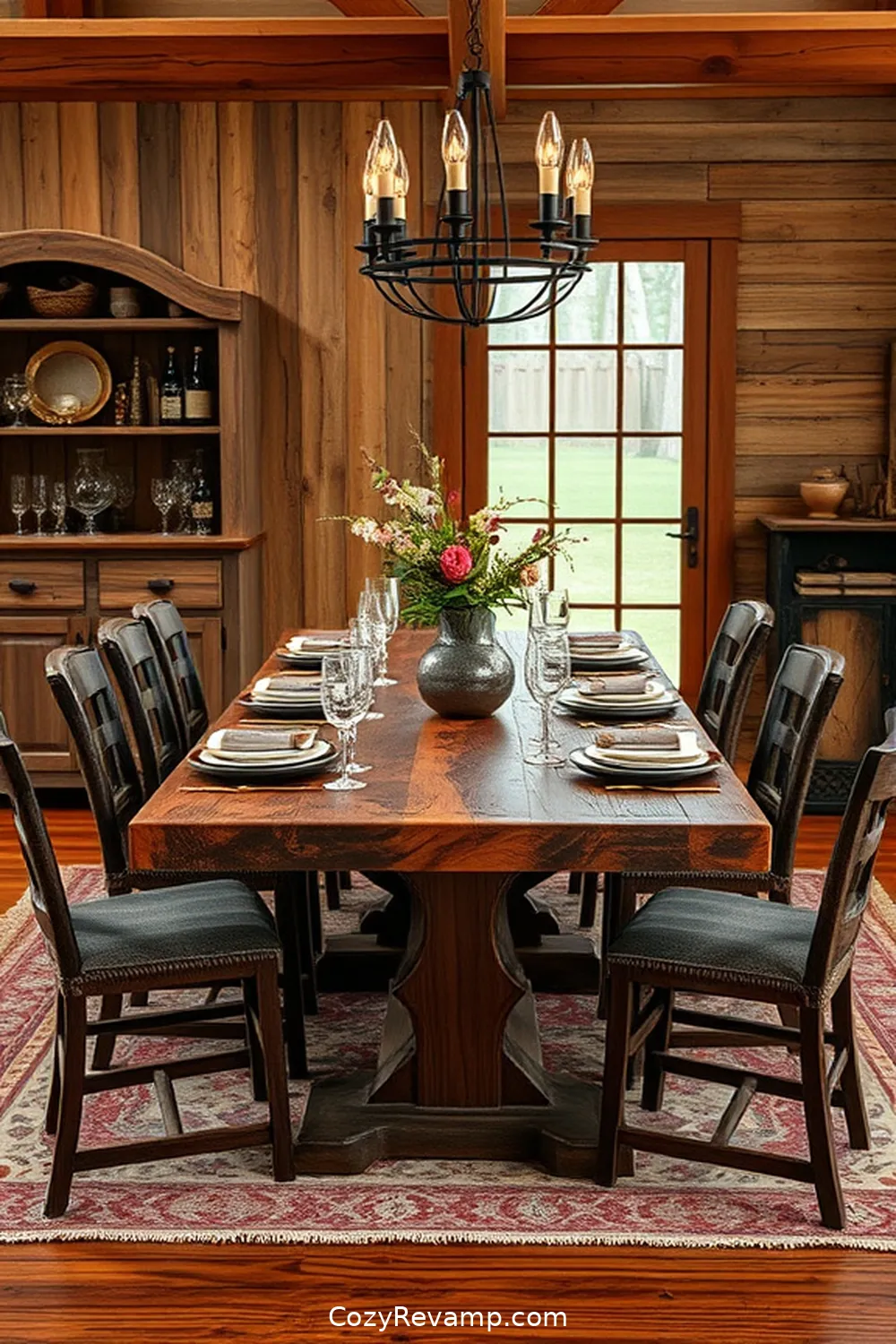 Choose the Right Type of Reclaimed Wood for 19 Essential Tips for a Rustic Dining Room With Recycled Wood Material