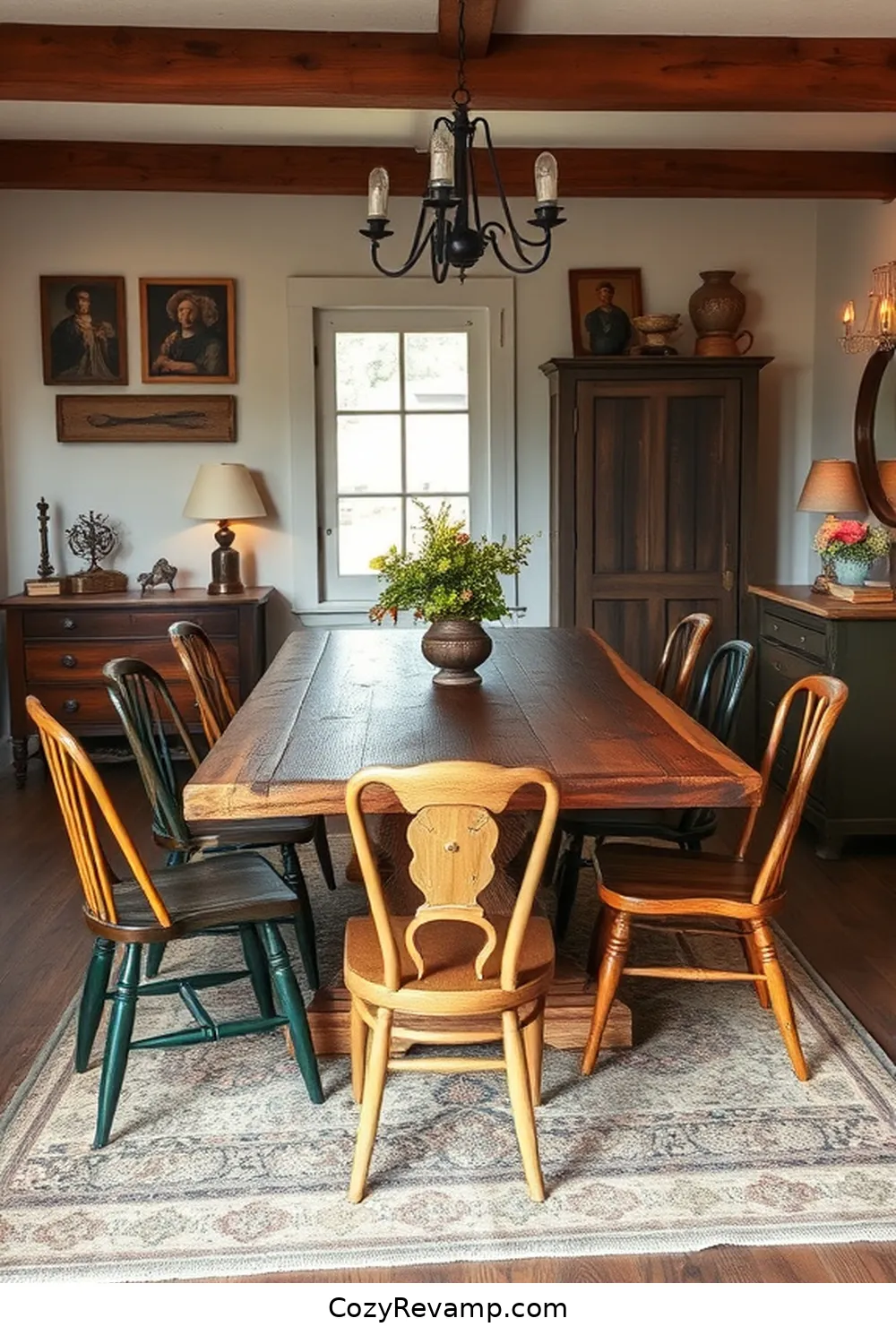 Integrate Vintage or Antique Finds for 19 Essential Tips for a Rustic Dining Room With Recycled Wood Material