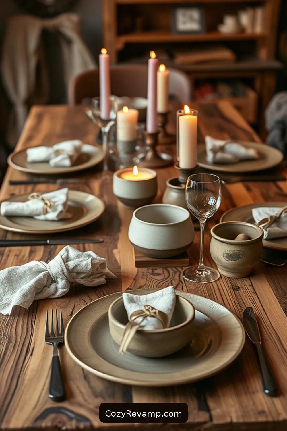 Use Reclaimed Wood for Tableware for 19 Essential Tips for a Rustic Dining Room With Recycled Wood Material
