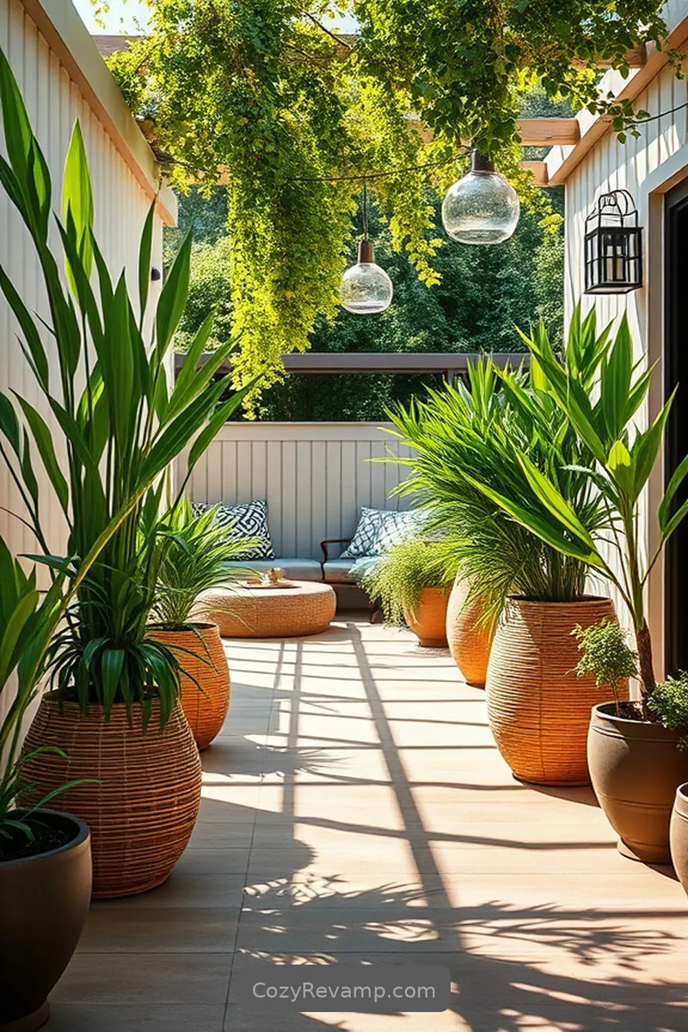 19 Inspiring Ideas for a Modern Farmhouse Outdoor Patio Featuring Bamboo Material 5 Trendy Bamboo Planters for Greenery for 19 Inspiring Ideas for a Modern Farmhouse Outdoor Patio Featuring Bamboo Material