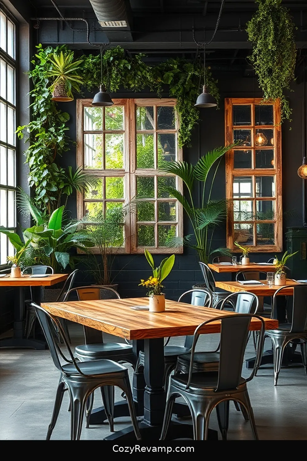 19 Inspiring Industrial Dining Room Ideas With Reclaimed Materials 20 Creative Use of Reclaimed Windows for 19 Inspiring Industrial Dining Room Ideas With Reclaimed Materials