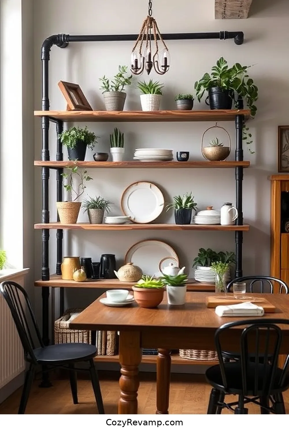 19 Inspiring Industrial Dining Room Ideas With Reclaimed Materials 19 Upcycled Industrial Shelving for 19 Inspiring Industrial Dining Room Ideas With Reclaimed Materials