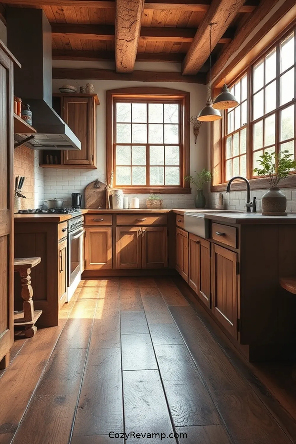 19 Inspiring Rustic Kitchen Designs With Reclaimed Materials 11 Eco-Friendly Flooring Options for 19 Inspiring Rustic Kitchen Designs With Reclaimed Materials