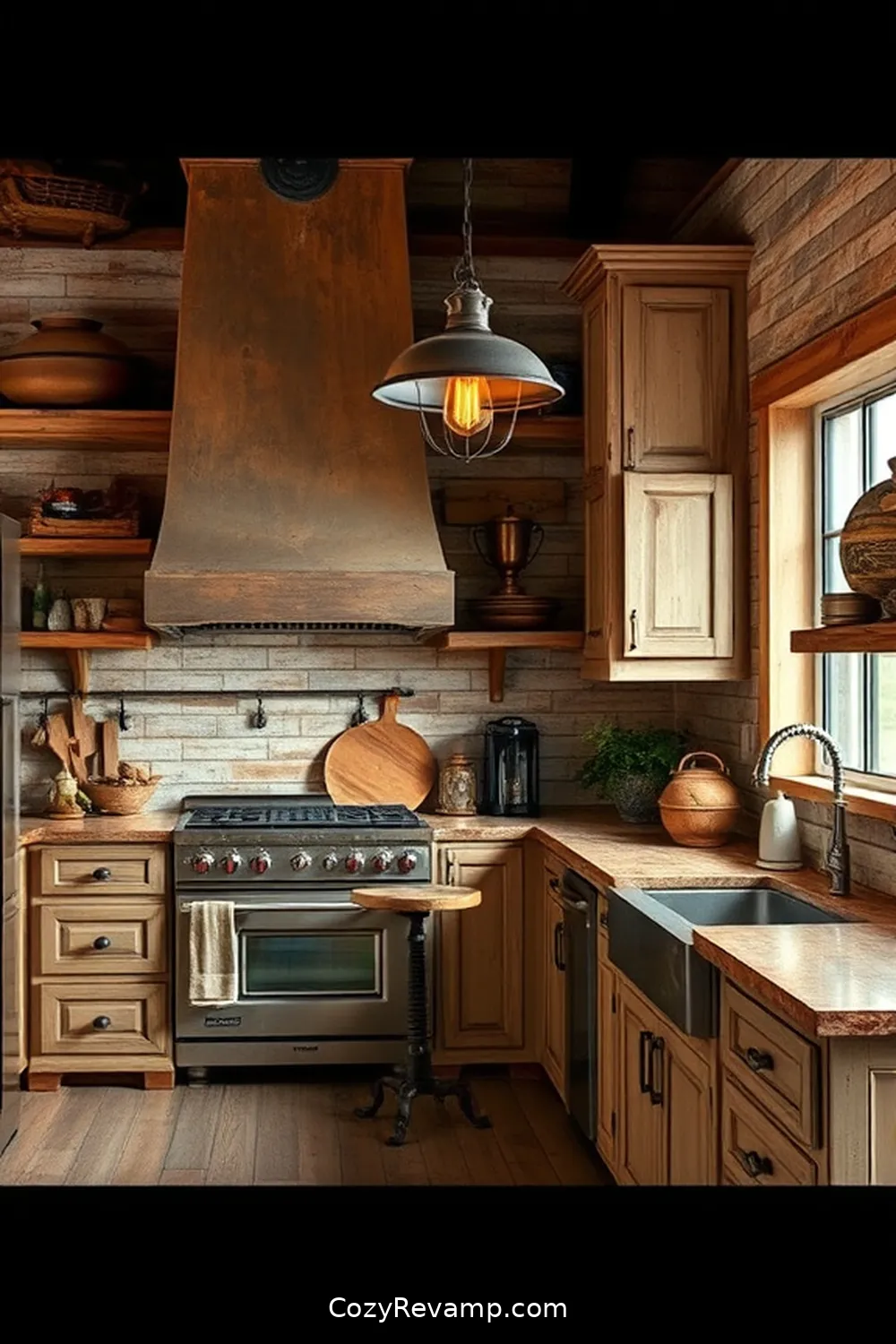 19 Inspiring Rustic Kitchen Designs With Reclaimed Materials 5 Salvaged Metal Accents for 19 Inspiring Rustic Kitchen Designs With Reclaimed Materials