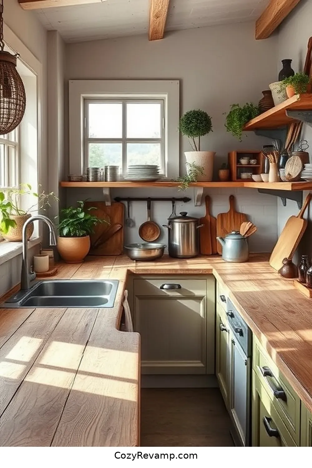 19 Inspiring Rustic Kitchen Designs With Reclaimed Materials 2 Weathered Wood Countertops for 19 Inspiring Rustic Kitchen Designs With Reclaimed Materials