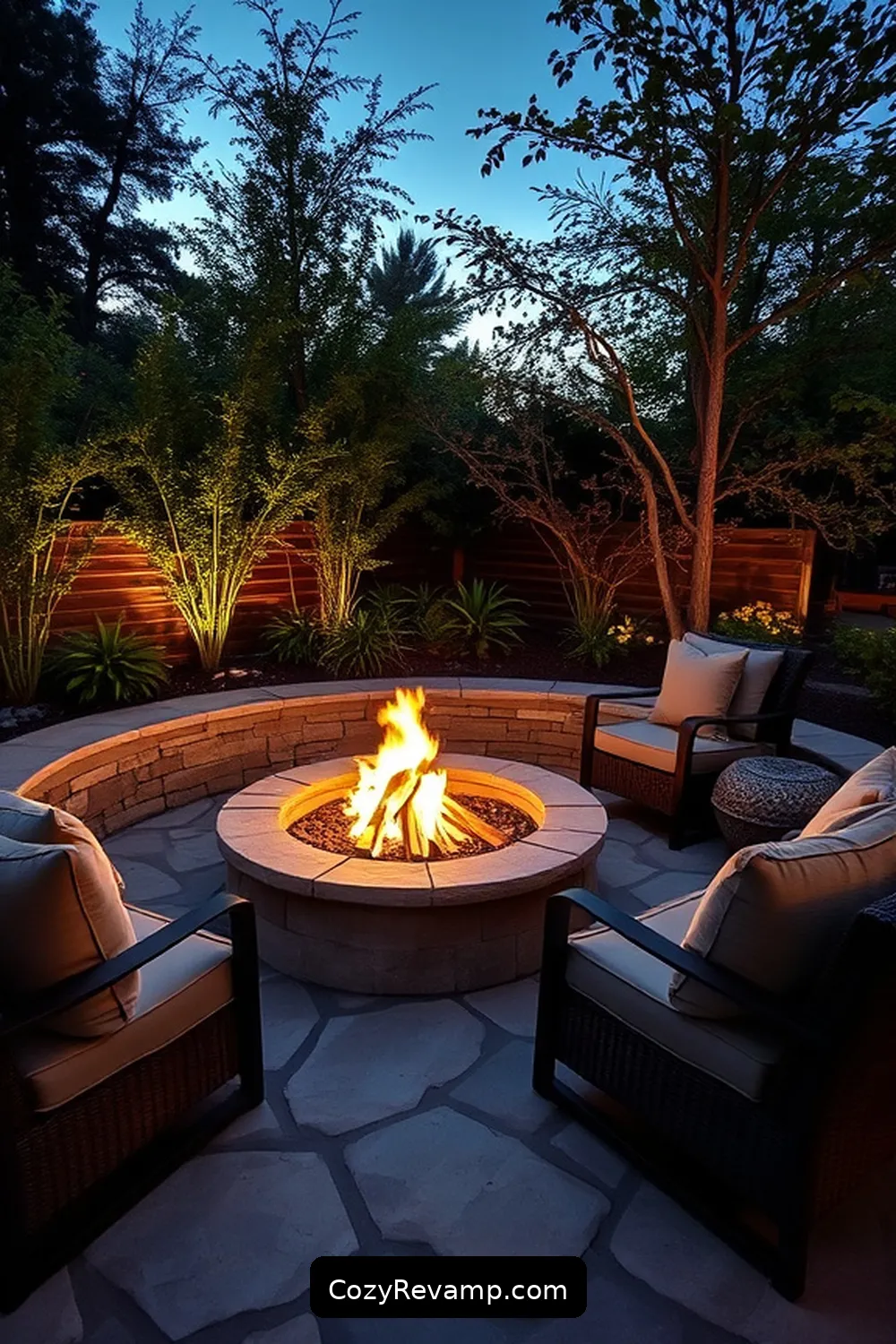 19 Key Elements for Industrial Outdoor Patios Featuring Natural Fibers 15 Fire Pit Areas With Natural Materials for 19 Key Elements for Industrial Outdoor Patios Featuring Natural Fibers
