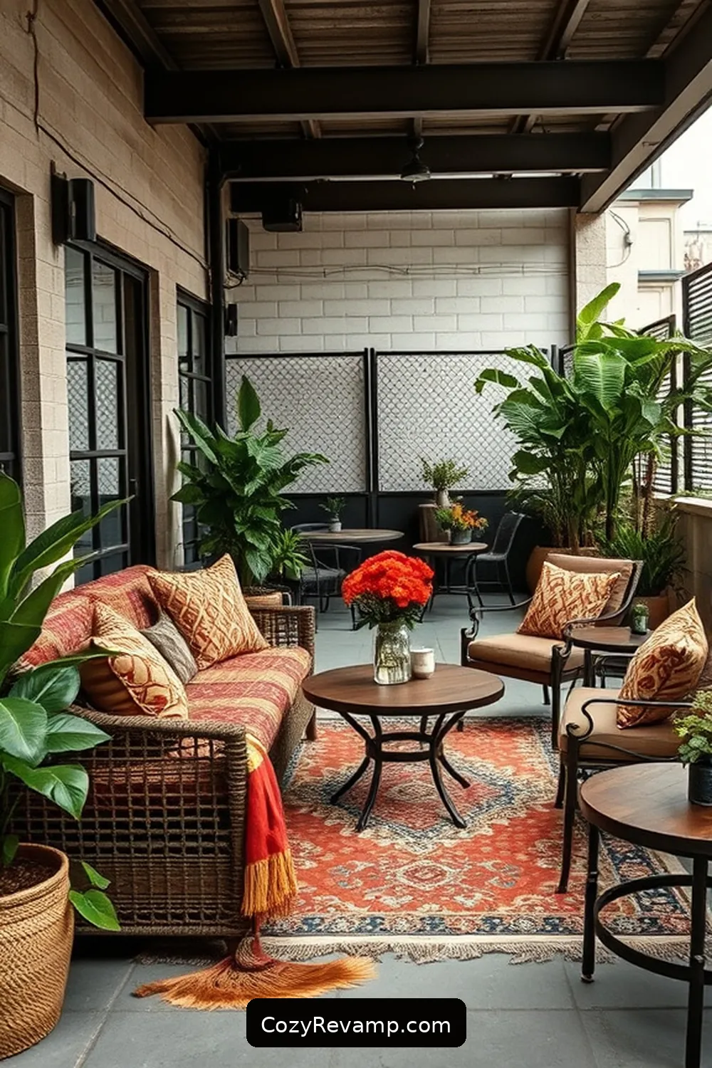 19 Key Elements for Industrial Outdoor Patios Featuring Natural Fibers 4 Textiles for Outdoor Seating for 19 Key Elements for Industrial Outdoor Patios Featuring Natural Fibers