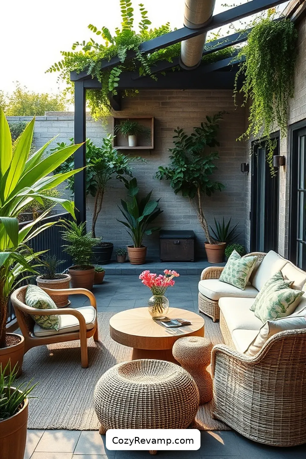 19 Key Elements for Industrial Outdoor Patios Featuring Natural Fibers 10 Versatile Furniture Design for 19 Key Elements for Industrial Outdoor Patios Featuring Natural Fibers