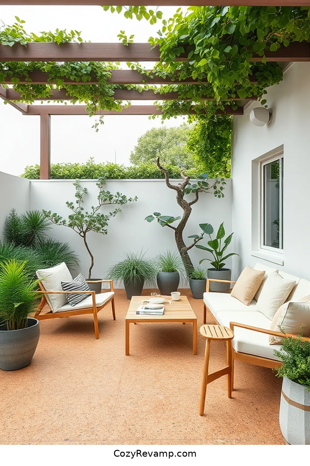 19 Key Features of a Scandinavian Outdoor Patio With Cork Material 2 Emphasis on Minimalism for 19 Key Features of a Scandinavian Outdoor Patio With Cork Material