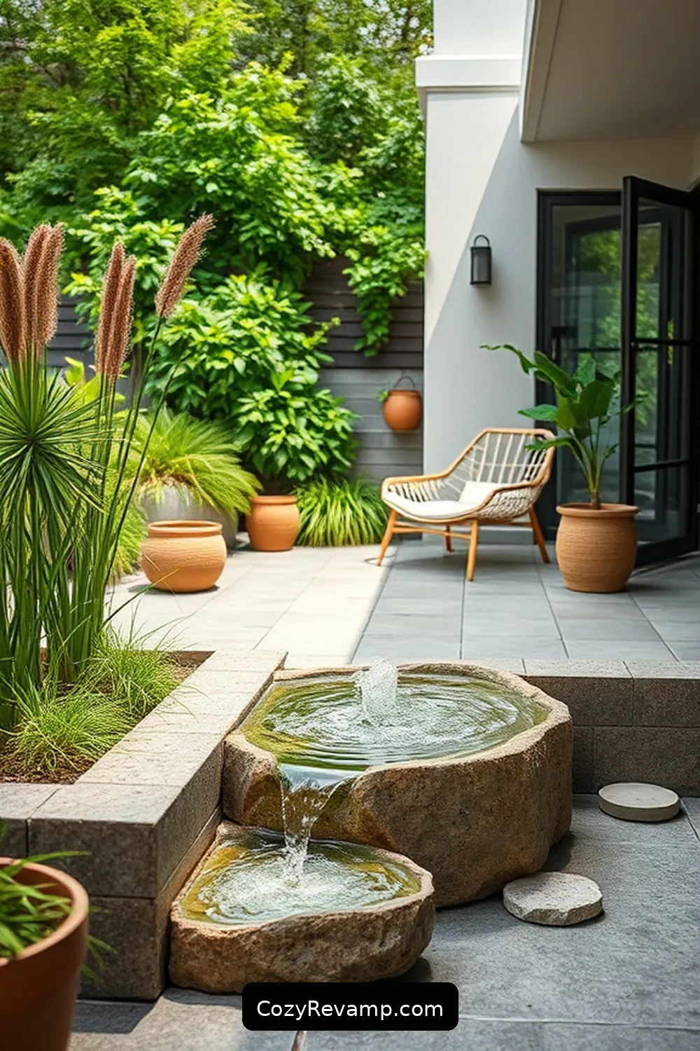 19 Key Features of a Scandinavian Outdoor Patio With Cork Material 18 Water Features for 19 Key Features of a Scandinavian Outdoor Patio With Cork Material