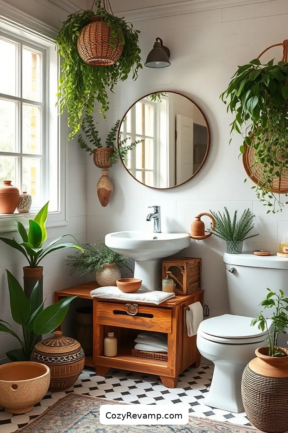 19 Ways to Create a Bohemian Bathroom With Recycled Wood Material 8 Vintage Wooden Crates for Storage for 19 Ways to Create a Bohemian Bathroom With Recycled Wood Material