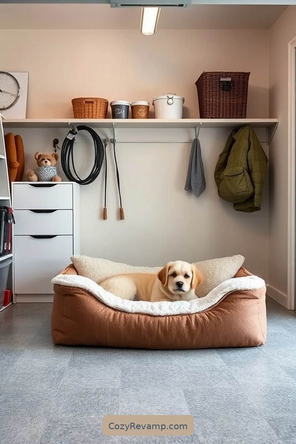 19 Ways to Create a Minimalist Garage With Upcycled Fabric Material 19 Fabric-Made Pet Bed for Garage Comfort for 19 Ways to Create a Minimalist Garage With Upcycled Fabric Material