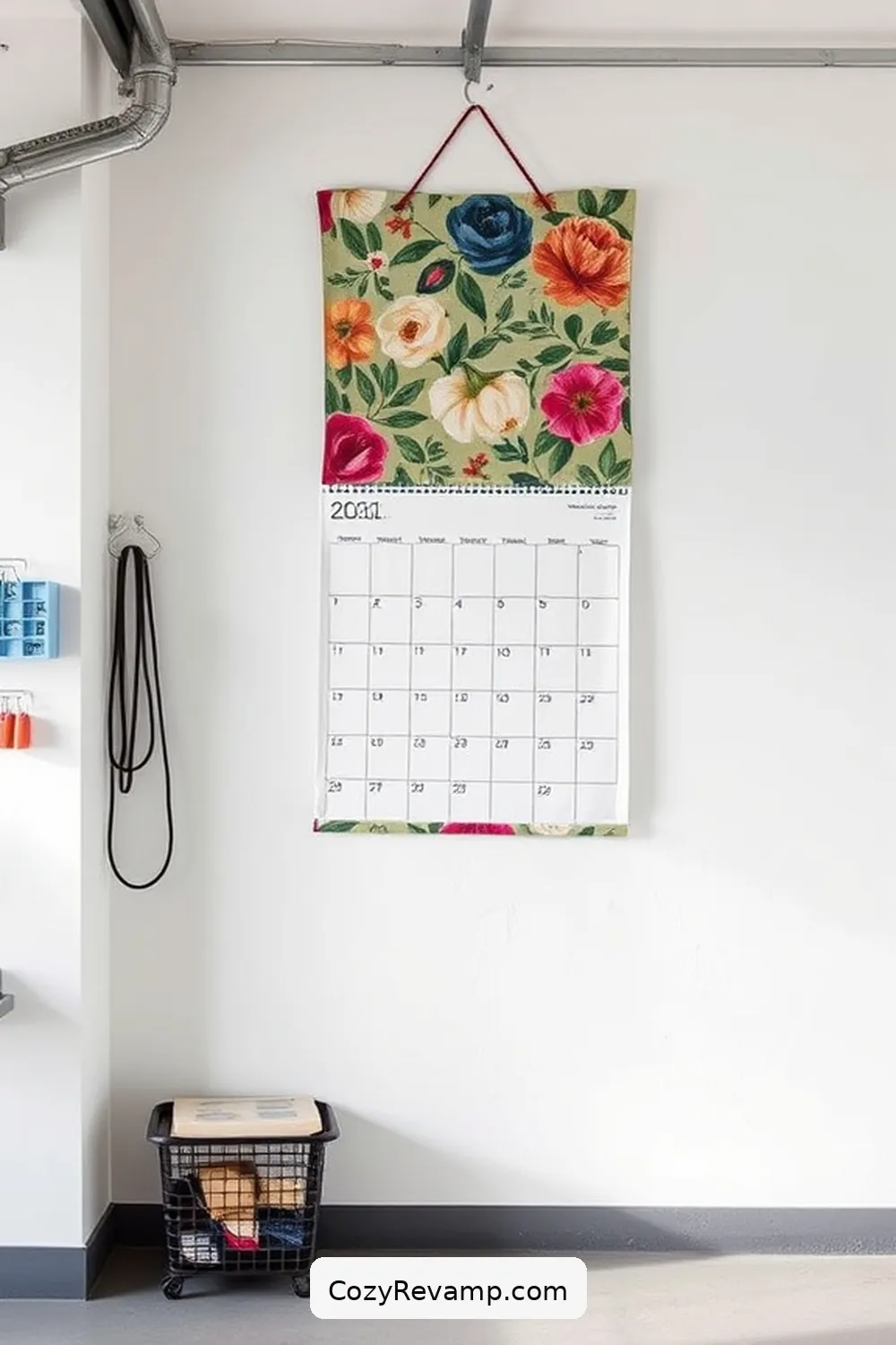 19 Ways to Create a Minimalist Garage With Upcycled Fabric Material 20 Upcycled Fabric Wall Calendar for Planning for 19 Ways to Create a Minimalist Garage With Upcycled Fabric Material