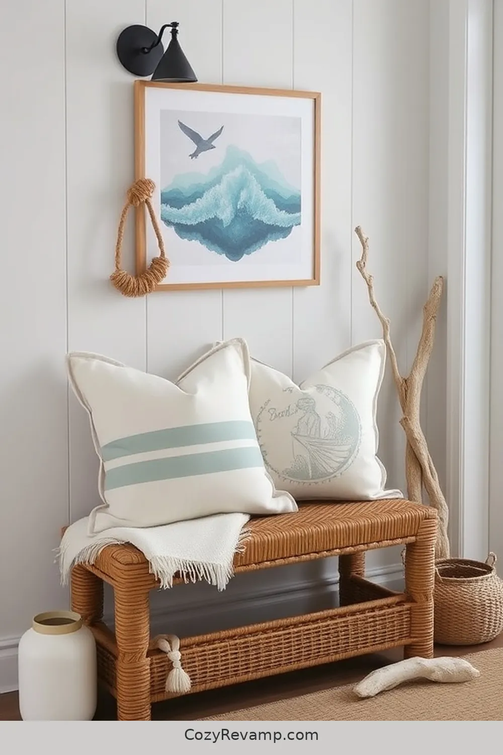 19 Ways to Style a Coastal Hallway With Organic Cotton Materials 5 Display Organic Cotton Throw Pillows for 19 Ways to Style a Coastal Hallway With Organic Cotton Materials