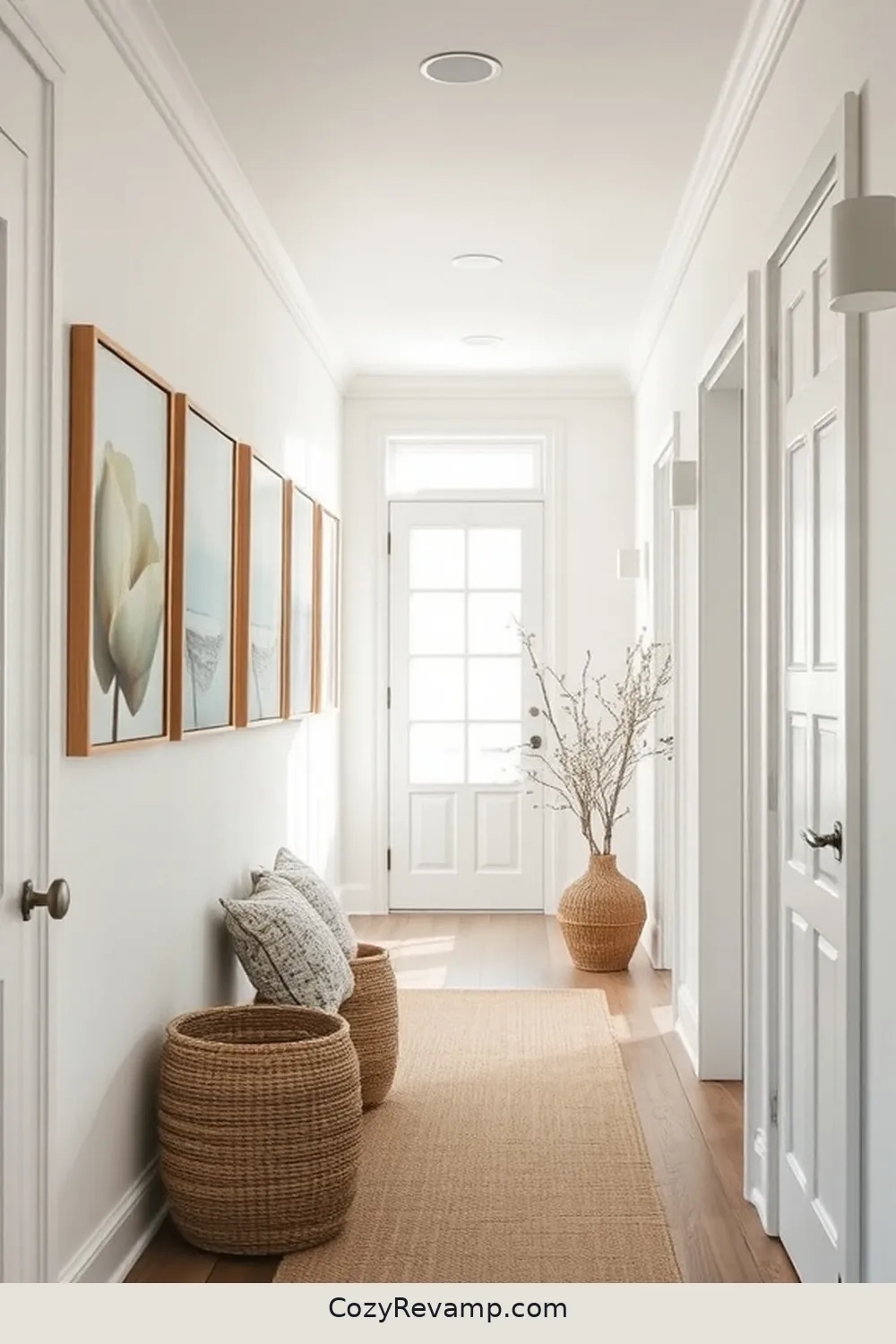 19 Ways to Style a Coastal Hallway With Organic Cotton Materials 11 Feature Organic Cotton Wall Art for 19 Ways to Style a Coastal Hallway With Organic Cotton Materials