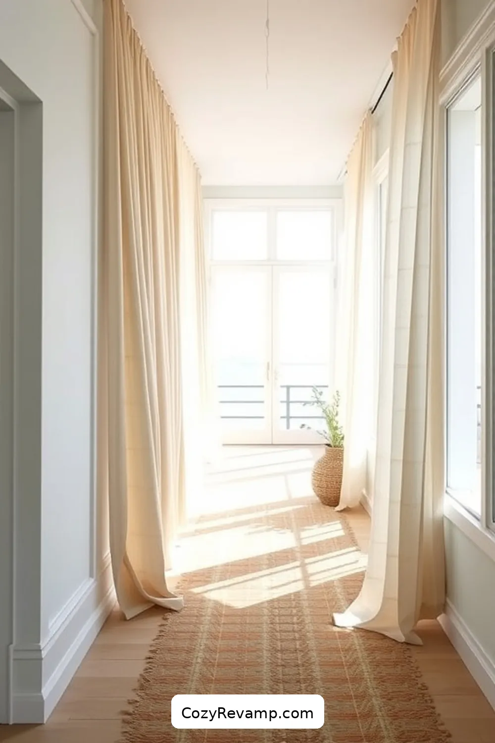 19 Ways to Style a Coastal Hallway With Organic Cotton Materials 6 Hang Organic Cotton Tapestries for 19 Ways to Style a Coastal Hallway With Organic Cotton Materials