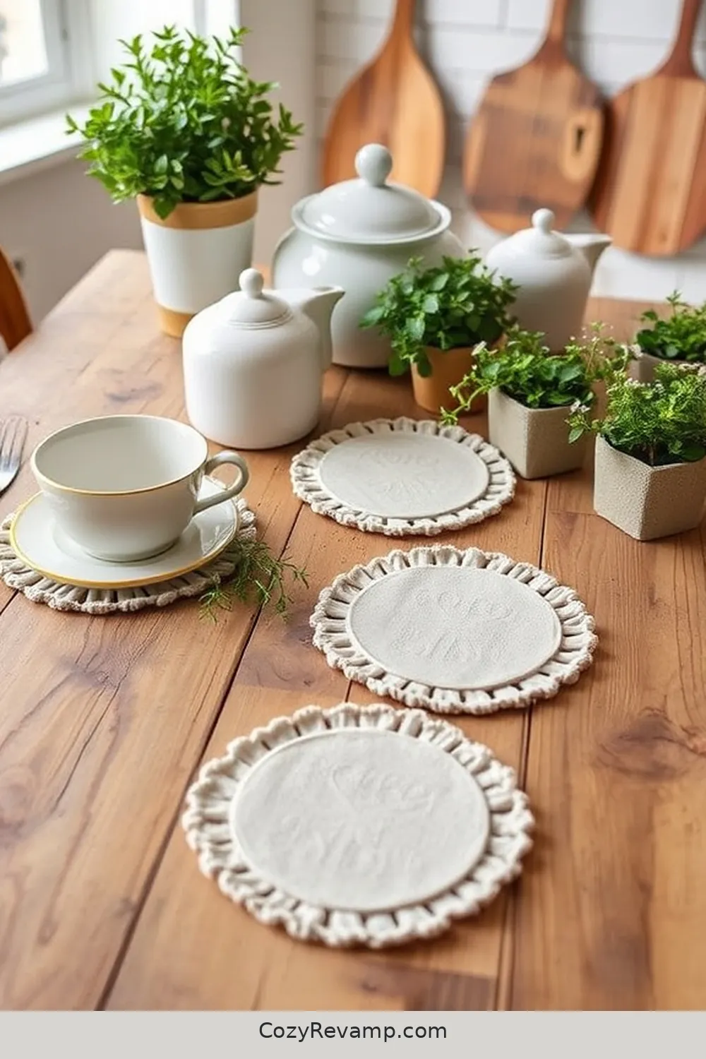 19 Ways to Use Organic Cotton Material in Your Modern Farmhouse Kitchen 17 Organic Cotton Coasters for 19 Ways to Use Organic Cotton Material in Your Modern Farmhouse Kitchen