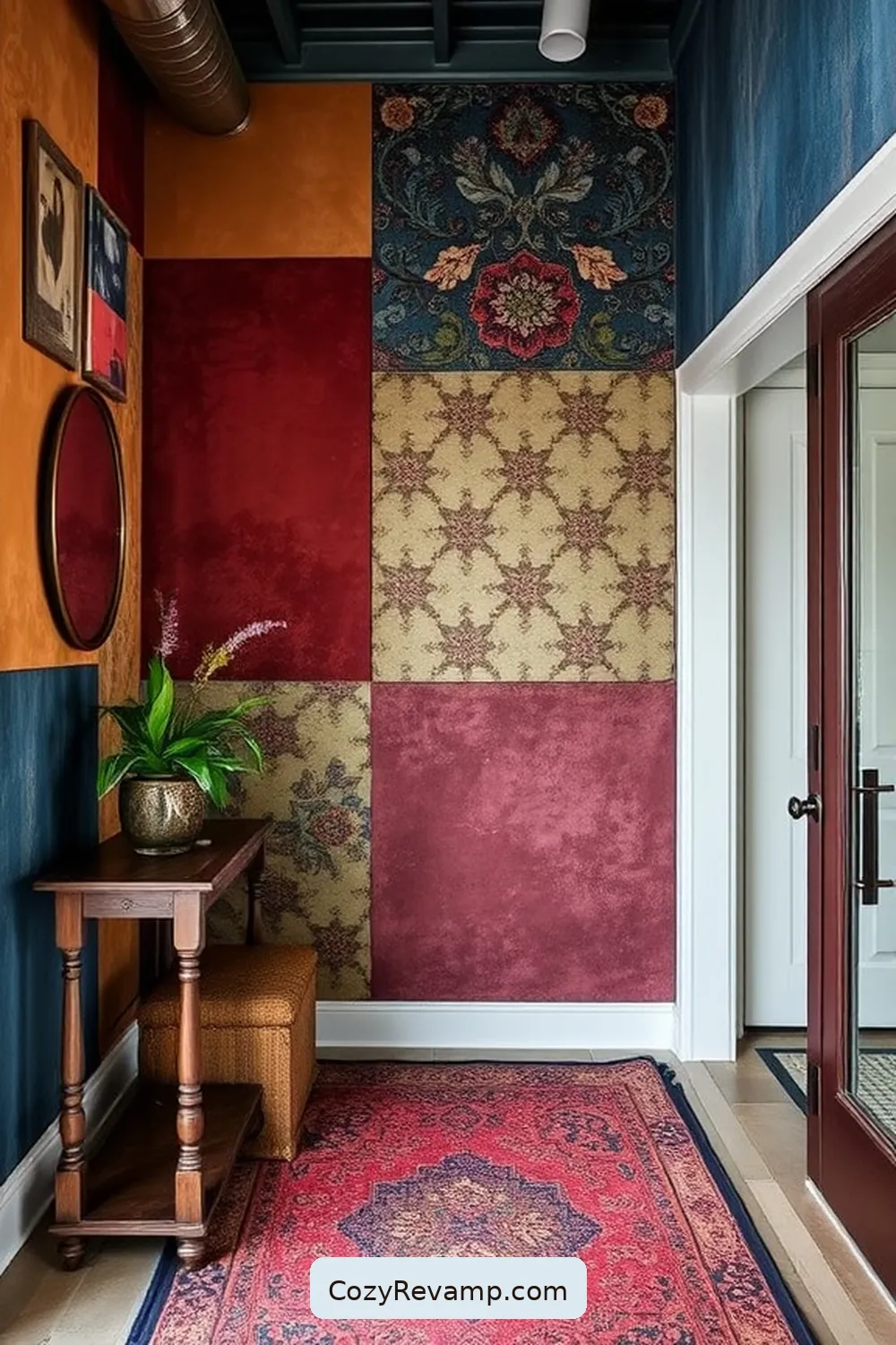 Repurposed Upholstery Wall Panels for 20 Creative Ways to Design an Industrial Entryway With Upcycled Fabric Material