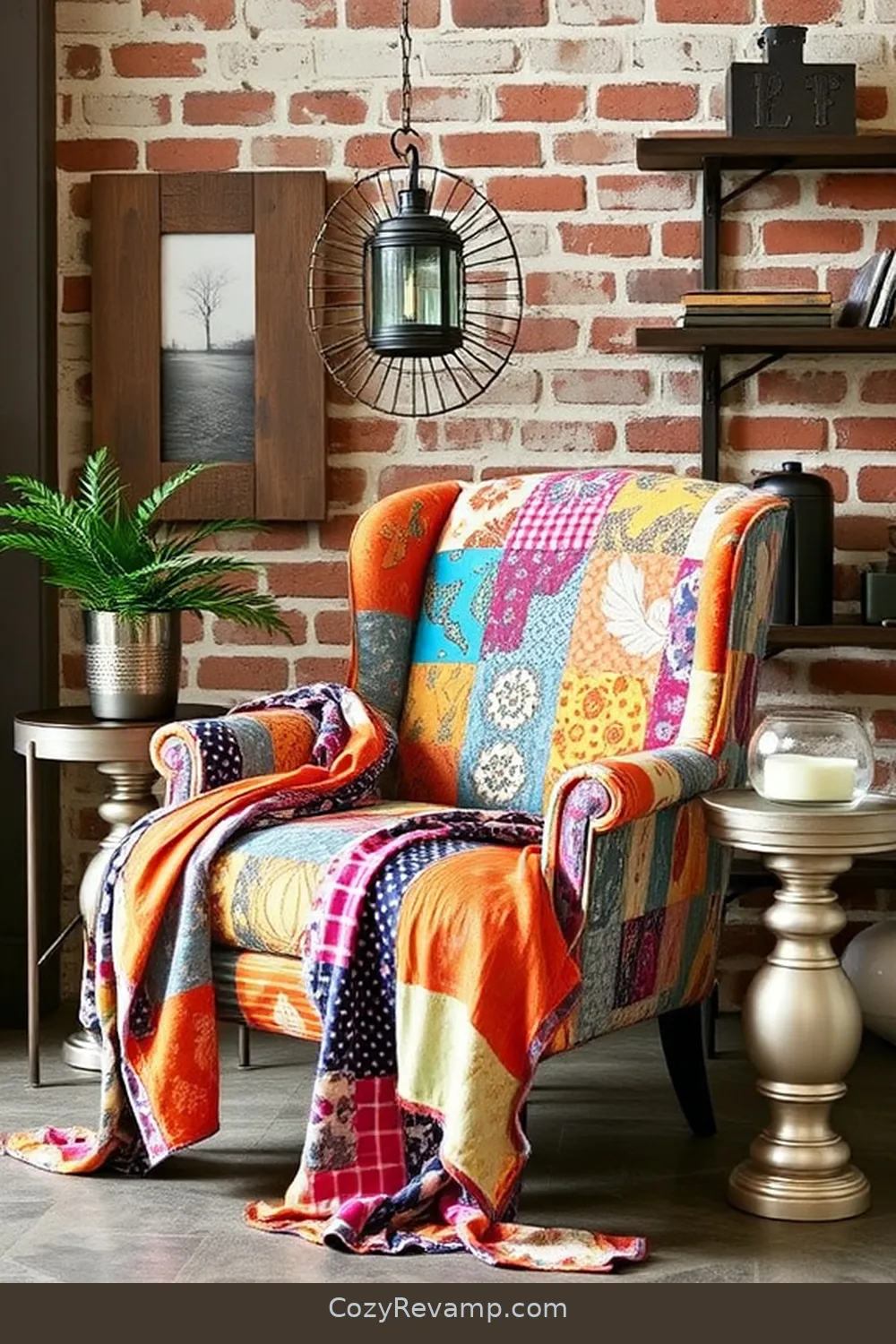 Upholstered Entryway Chair for 20 Creative Ways to Design an Industrial Entryway With Upcycled Fabric Material