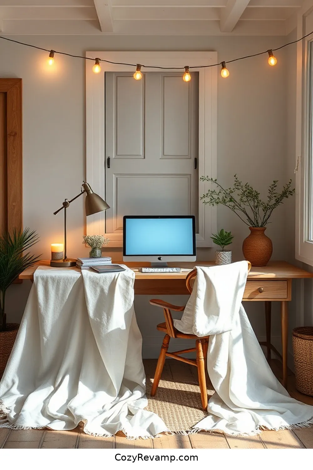 20 Essential Coastal Home Office Materials With Solar-Powered Lights 10 Linen or Cotton Textiles for 20 Essential Coastal Home Office Materials With Solar-Powered Lights