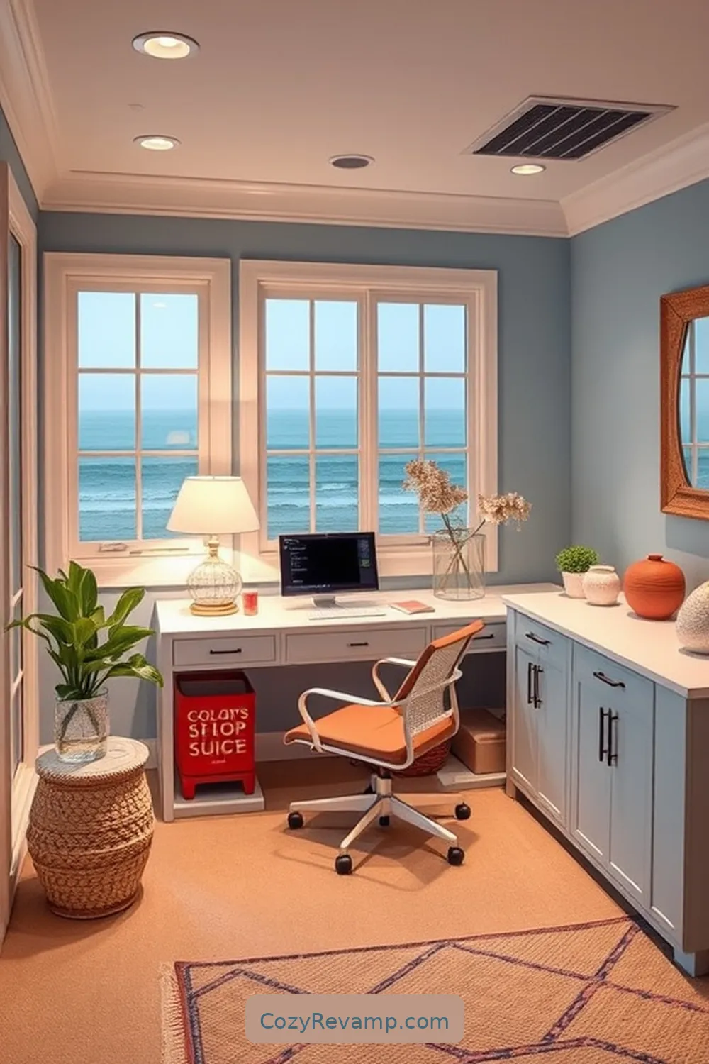20 Essential Coastal Home Office Materials With Solar-Powered Lights 4 Ocean-Inspired Color Palette for 20 Essential Coastal Home Office Materials With Solar-Powered Lights
