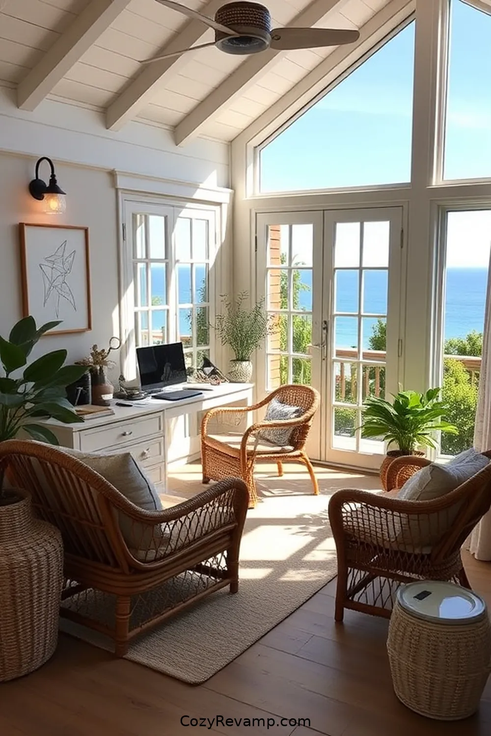 20 Essential Coastal Home Office Materials With Solar-Powered Lights 3 Rattan or Wicker Accents for 20 Essential Coastal Home Office Materials With Solar-Powered Lights