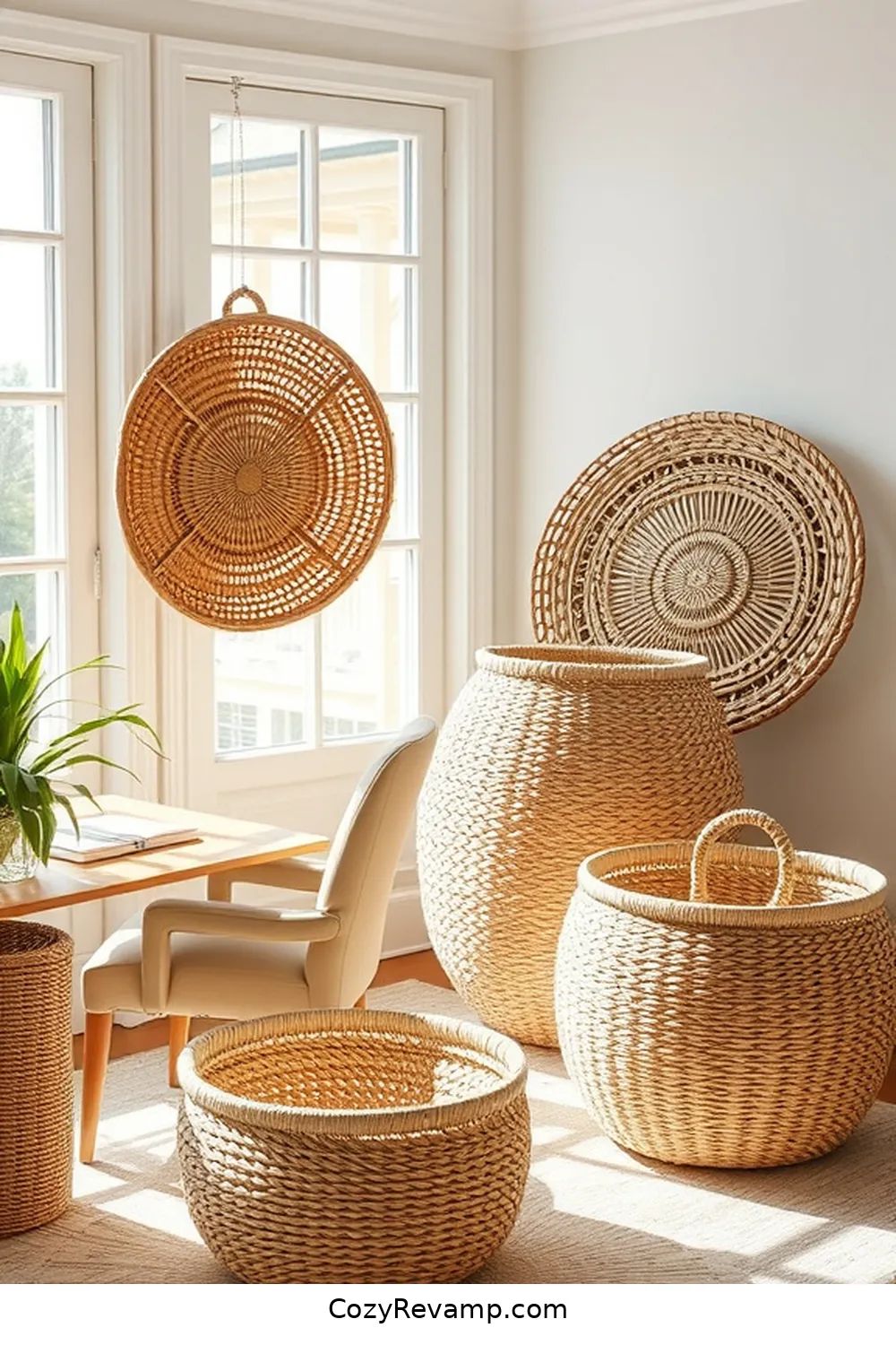 20 Essential Coastal Home Office Materials With Solar-Powered Lights 20 Seagrass Baskets for 20 Essential Coastal Home Office Materials With Solar-Powered Lights