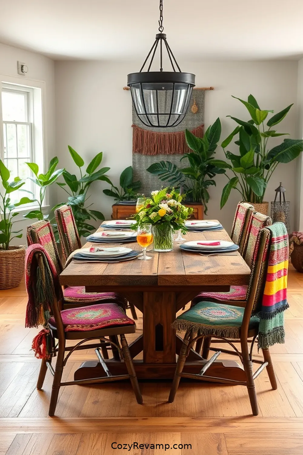 20 Essential Elements of Bohemian Dining Rooms With Reclaimed Materials 2 Reclaimed Wood Dining Table for 20 Essential Elements of Bohemian Dining Rooms With Reclaimed Materials