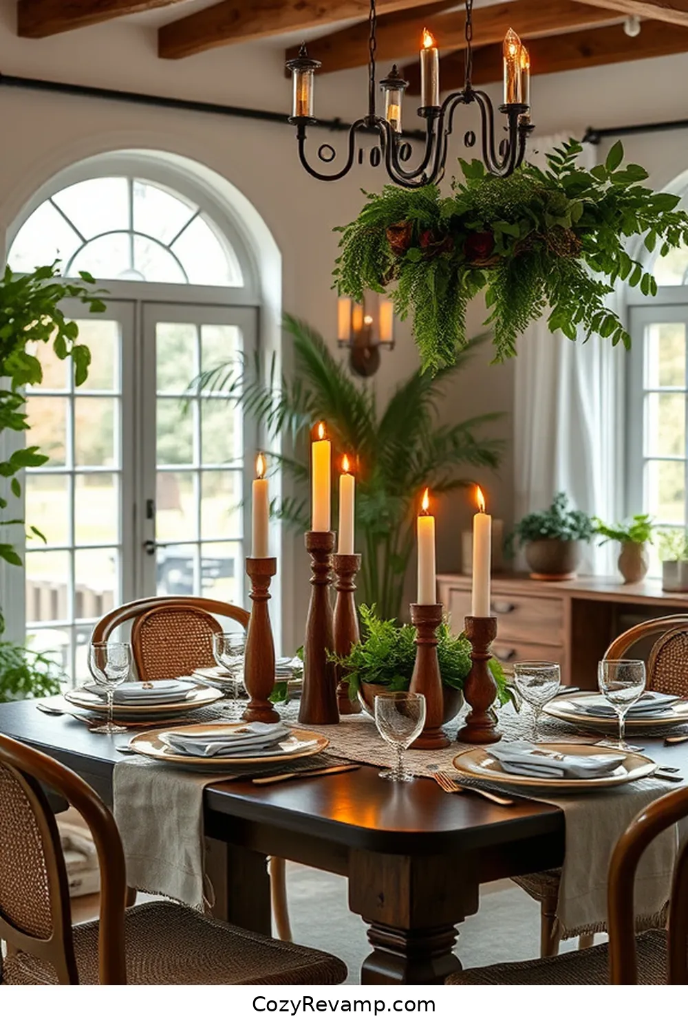 20 Essential Elements of Bohemian Dining Rooms With Reclaimed Materials 16 Rustic Candle Holders for 20 Essential Elements of Bohemian Dining Rooms With Reclaimed Materials