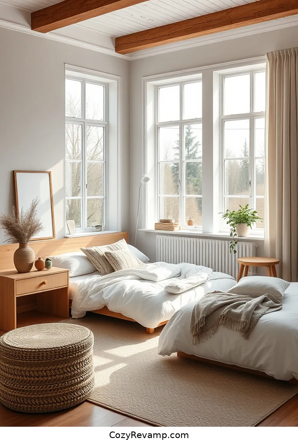 20 Essential Elements of Scandinavian Bedroom Design With Organic Cotton Material 7 Functional Layout for 20 Essential Elements of Scandinavian Bedroom Design With Organic Cotton Material