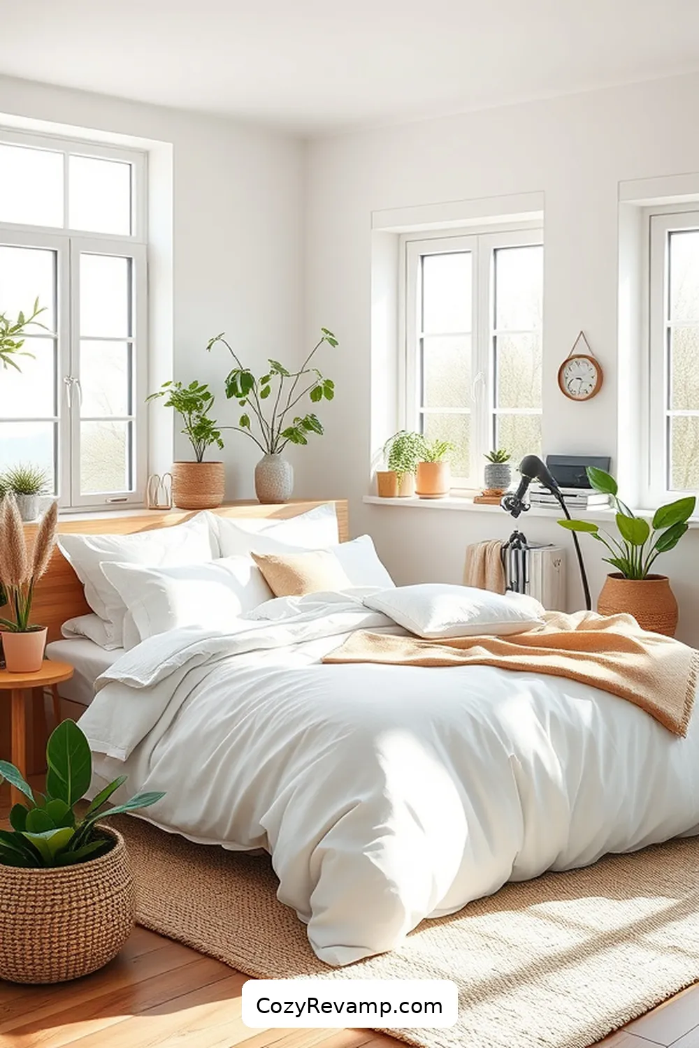 20 Essential Elements of Scandinavian Bedroom Design With Organic Cotton Material 8 Incorporating Nature for 20 Essential Elements of Scandinavian Bedroom Design With Organic Cotton Material